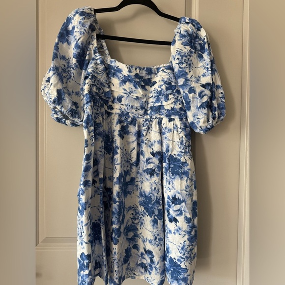 A&F A&F Emerson Linen-Blend Puff Sleeve Mini
Dress l MP - Picture 6 of 7